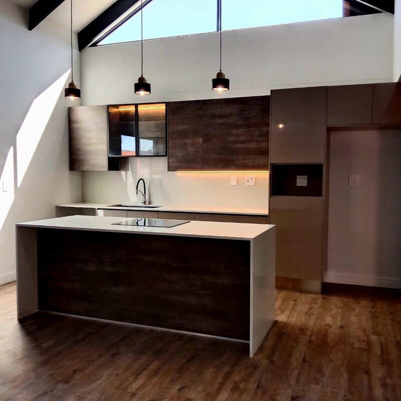 Custom kitchen with timber island, Somerset West